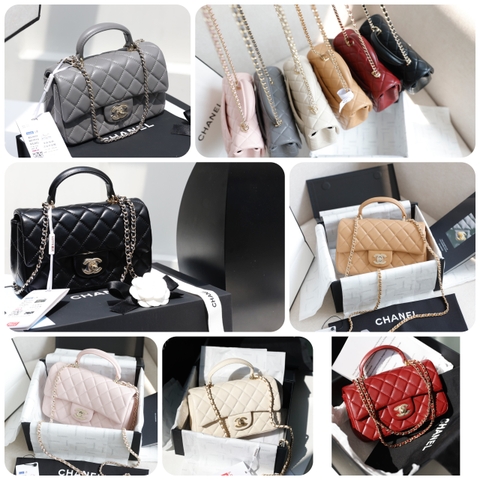 Túi X Top Handle quai da Size 20cm Có 2 hộp