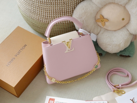 Túi L Capu Size Nhỏ 20cm Charm Xích Khóa