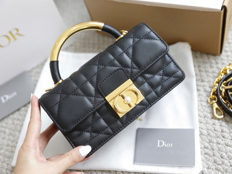 Túi Di Ange Caro Quai Sắt Khóa Ngọc Size 20cm 4401