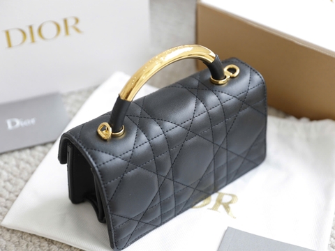 Túi Di Ange Caro Quai Sắt Khóa Ngọc Size 20cm 4401