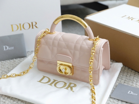 Túi Di Ange Caro Quai Sắt Khóa Ngọc Size 20cm 4401