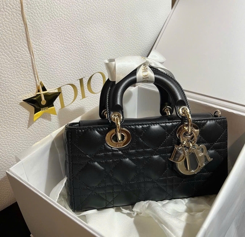 Túi Di DJoy Da Lì Khóa Vàng Size 22cm có 2 hộp