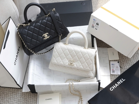 Túi xách X Coco Da Sần Khóa Vàng Size 23cm Có 2 hộp