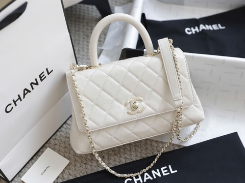 Túi xách X Coco Da Sần Khóa Vàng Size 23cm Có 2 hộp