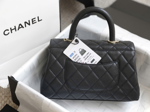 Túi xách X Coco Da Sần Khóa Vàng Size 23cm Có 2 hộp