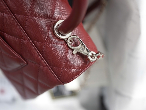 Túi xách X Coco Da Sần Khóa Vàng Size 23cm Có 2 hộp