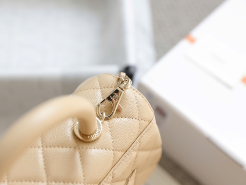 Túi xách X Coco Da Sần Khóa Vàng Size 23cm Có 2 hộp