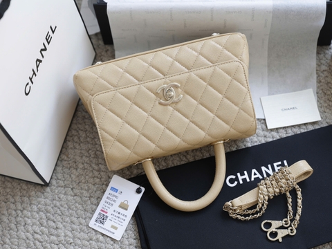 Túi xách X Coco Da Sần Khóa Vàng Size 23cm Có 2 hộp
