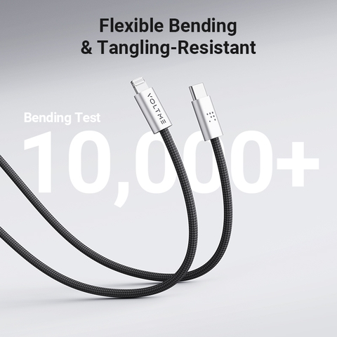 Cáp Sạc Nhanh Voltme Powerlink iVox TypeC to Lightning 27w, 100cm cap-sac-nhanh-voltme-powerlink-ivox-typec-to-lightning-27w-bao-hanh-24-thang