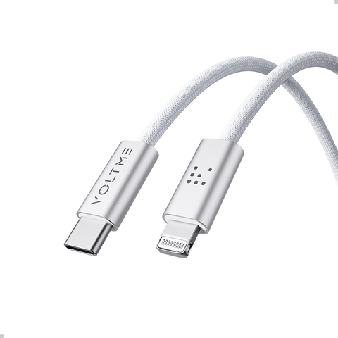 Cáp Sạc Nhanh Voltme Powerlink iVox TypeC to Lightning 27w, 100cm cap-sac-nhanh-voltme-powerlink-ivox-typec-to-lightning-27w-bao-hanh-24-thang