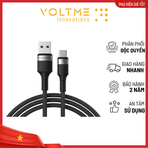 Cáp Sạc Nhanh Voltme Powerlink iRex USB to TypeC 