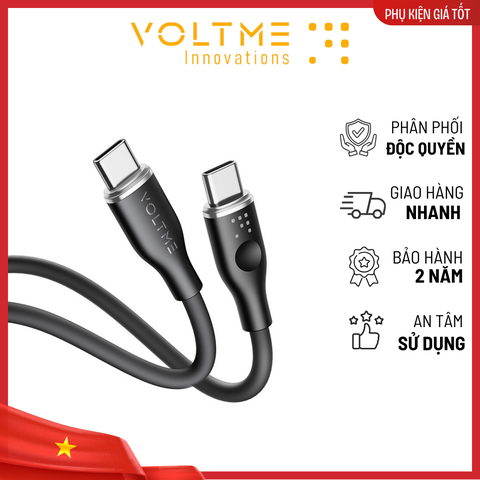 Cáp Sạc Nhanh Voltme Powerlink Moss TypeC to TypeC 60W cap-sac-nhanh-voltme-powerlink-moss-c-to-c-3-3f-3a