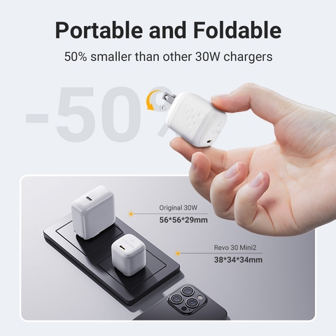 Bộ Sạc Nhanh Voltme Revo 30 Mini 2 - Cốc Sạc Nhanh, Dây Sạc Nhanh voltme-bo-sac-nhanh-voltme-revo-30-mini-2