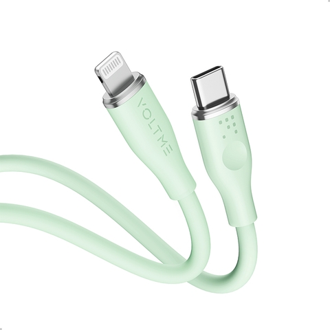 Cáp Sạc Nhanh Voltme Powerlink Moss Type-C to Lightning 4.0f (3A) cap-sac-nhanh-voltme-powerlink-moss-type-c-to-lightning-4-0f-3a-mau-xanh-la