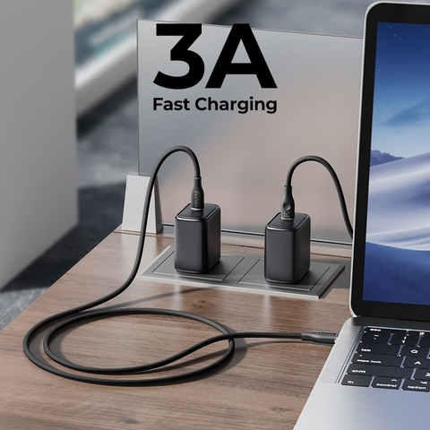 Cáp Sạc Nhanh Powerlink Rugg Type C to Type C 3.3f (3A) voltme-cap-sac-nhanh-voltme-powerlink-rugg-ctc-3-3f-3a-voltmevietnam.vn