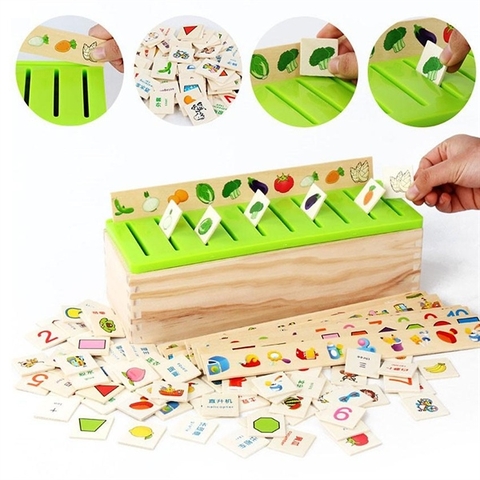 Hộp Thả Hình Theo Chủ Đề Bằng Gỗ