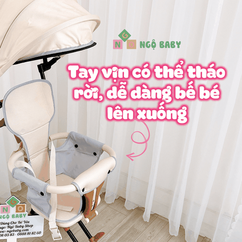 Xe đẩy gấp gọn Umoo có mái che