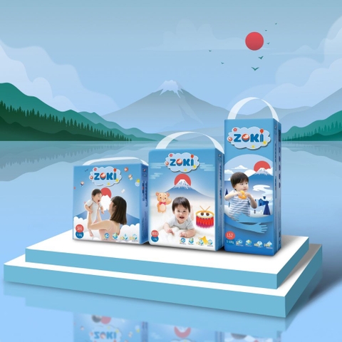 Tã bỉm Quần/Dán Zoki Nhật Bản Xanh