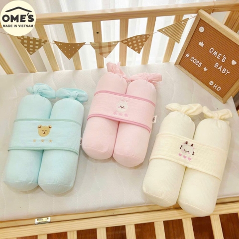 Gối chặn trần bông Hàn thêu Ome's cho bé