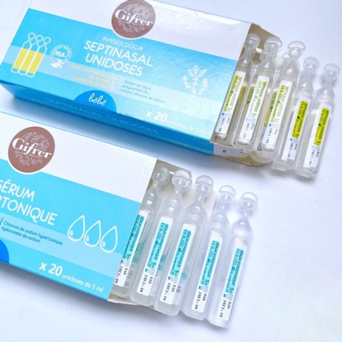 Nước muối sinh lý Gifrer tép vàng Pháp