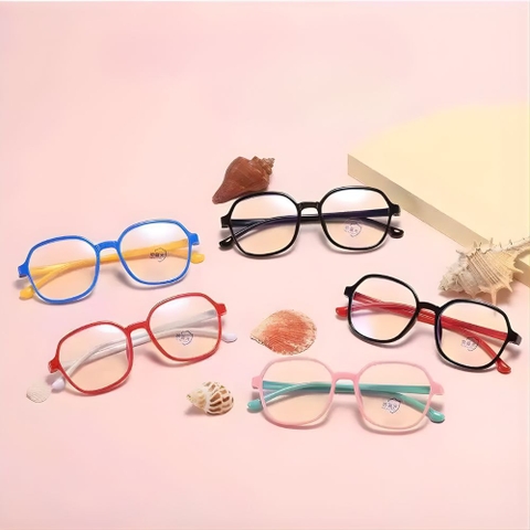 Mắt kính chống ánh sáng xanh gọng tròn bầu 01