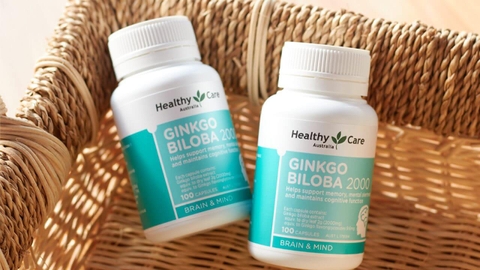 Bổ não Ginkgo Biloba Healthy Care Úc 2000