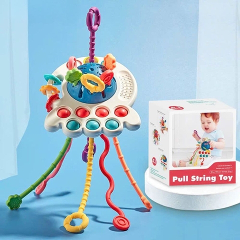 Đồ chơi rút dây bạch tuột 4in1 Pull String Toy cho bé