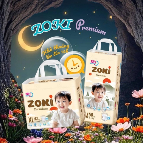 Tã bỉm quần Zoki Premium Nhật Bản Vàng