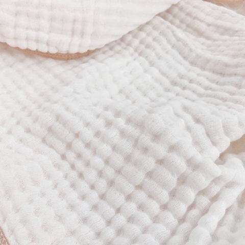 Khăn tắm xô xù 6 lớp bo viền họa tiết cổ tích