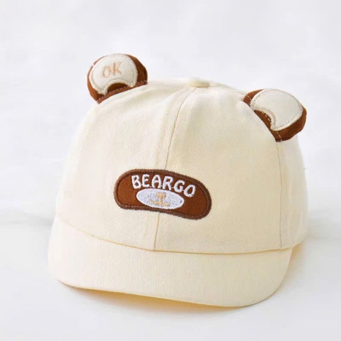 Mũ nón lưỡi trai vành ngắn gấu Beargo cho bé