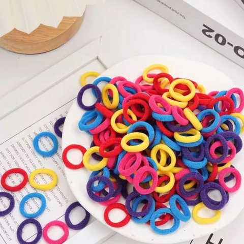 Dây chun vải cột tóc bé gái hộp vuông to