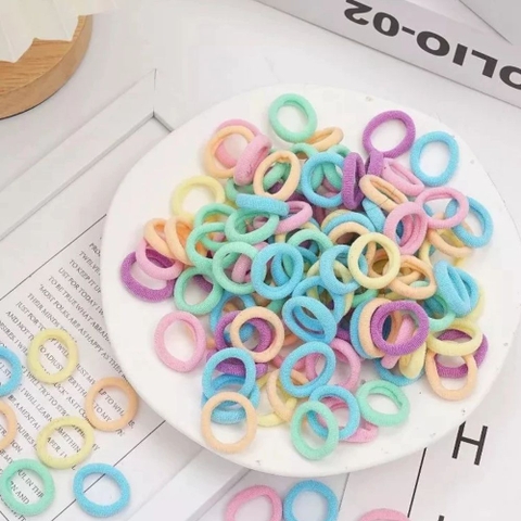 Dây chun vải cột tóc bé gái hộp vuông to