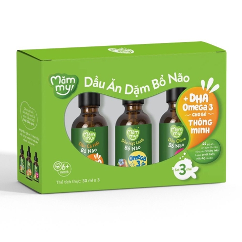 Combo dầu ăn dặm bổ não Mămmy 30ml