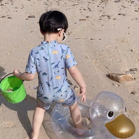 Bộ đồ bơi liền thân hình cá mập khủng long cho bé trai