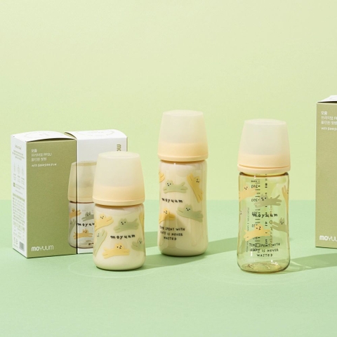 Bình sữa Moyuum PPSU thế hệ 3 - Mèo vàng