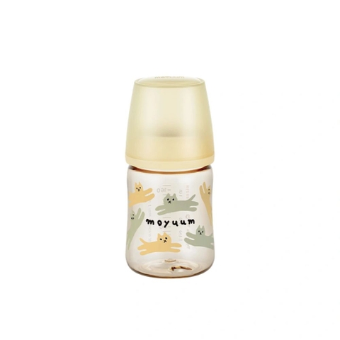 Bình sữa Moyuum PPSU thế hệ 3 - Mèo vàng