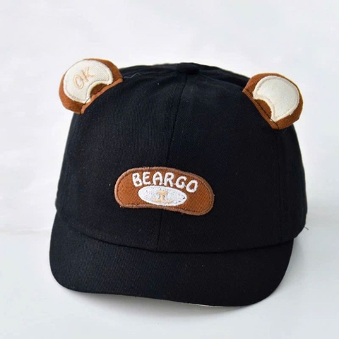 Mũ nón lưỡi trai vành ngắn gấu Beargo cho bé