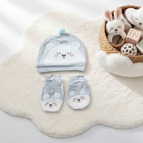 Set mũ BTBC Teddy Honee cho bé