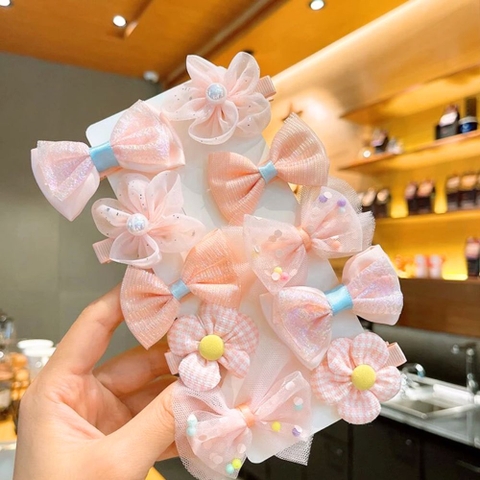 Vỉ kẹp tóc 10ct dễ thương cho bé