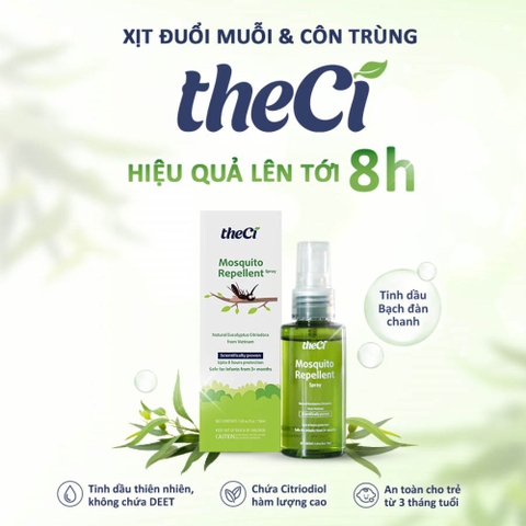 Xịt đuổi muỗi và côn trùng TheCi cho bé 3M+ (50ml)