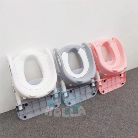 Thang bệ thu nhỏ bồn vệ sinh gấp gọn Holla cho bé