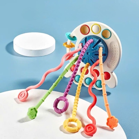 Đồ chơi rút dây bạch tuột 4in1 Pull String Toy cho bé