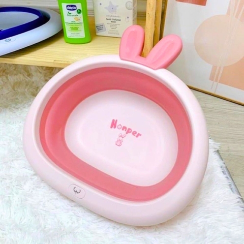 Chậu rửa mặt gấp gọn Honper hình bầu tai thỏ - HP524