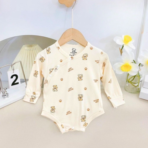 Bộ body chip tay dài Maza Kids thun tăm mềm mại
