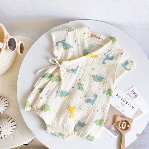 Bộ kimono cộc tay LP mom chất xô musilin