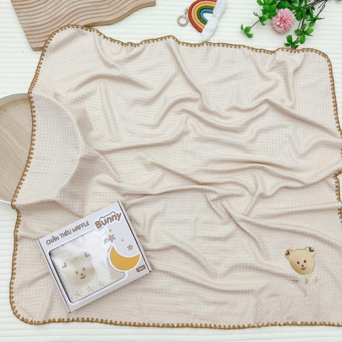 Chăn thêu gấu thỏ Bunny cho bé