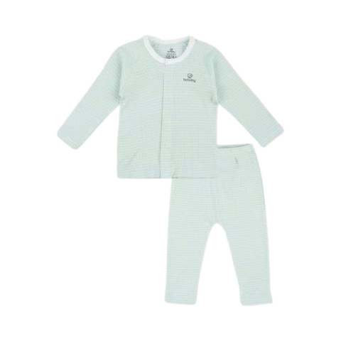Bộ dài tay cài giữa phối kẽ Bubaby