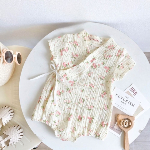 Bộ kimono cộc tay LP mom chất xô musilin