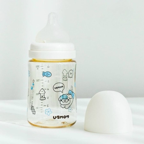 Bình sữa UBmom họa tiết cá xanh
