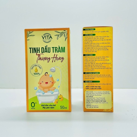 Tinh dầu tràm thượng hạng Vita 50ml cho bé 0M+